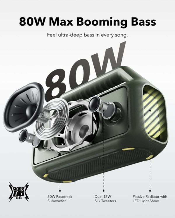 anker soundcore boom 2 se outdoor speaker black