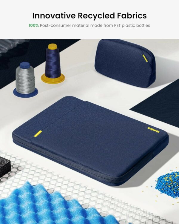 tomtoc defender a13 laptop sleeve kit 16" navy blue