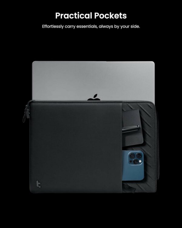 tomtoc voyage a10 laptop sleeve 16" black (a10f2d1)