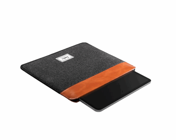 tomtoc vintage h16 laptop sleeve14" gray