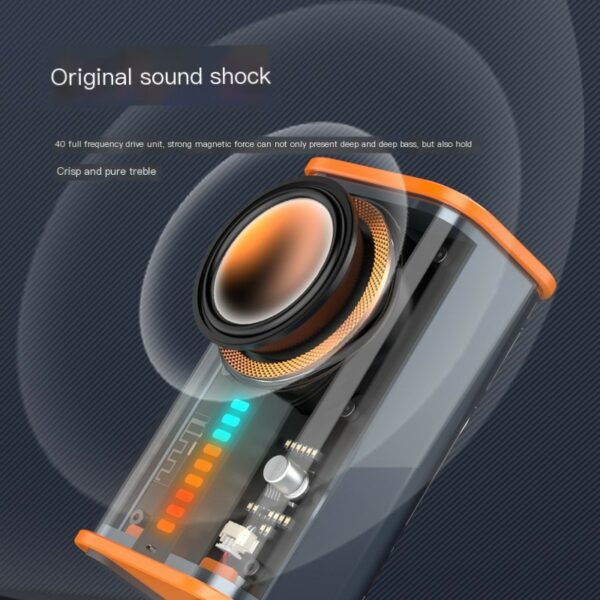transparent mecha wireless bluetooth speaker