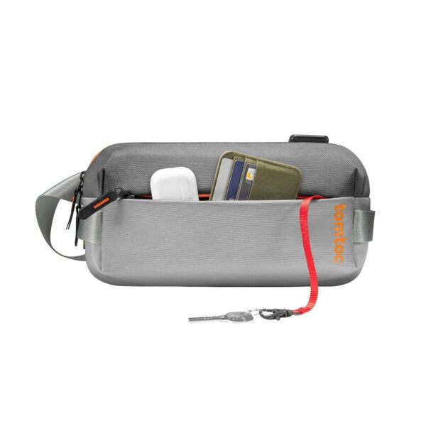 tomtoc explorer t21 sling bag s 8.3" space gray