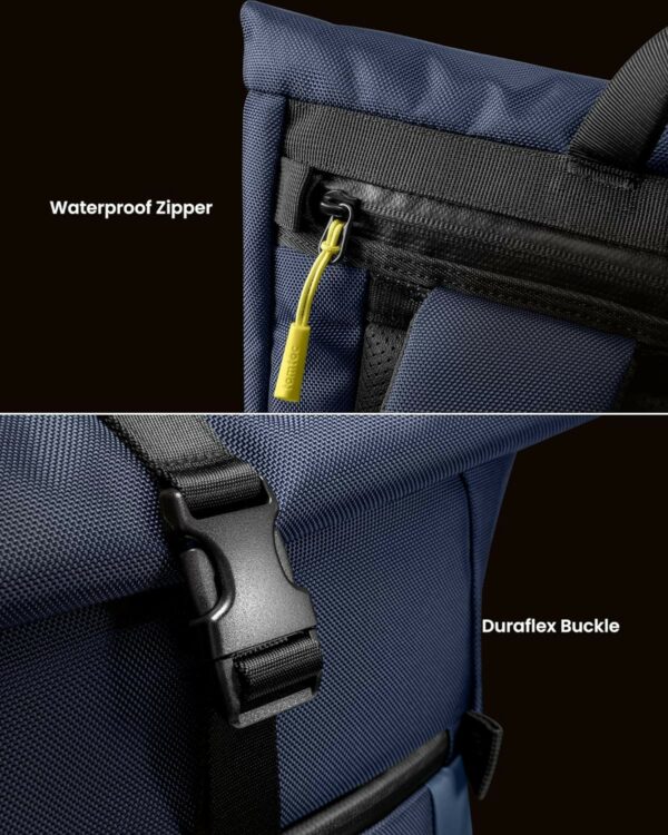 tomtoc navigator t61 rolltop backpack 15.6" dark blue (t61m1b1)