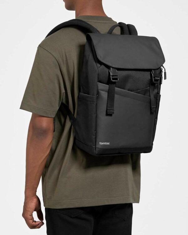 tomtoc slash t64 flip laptop backpack 15.6" meteorite (t64m1d1)