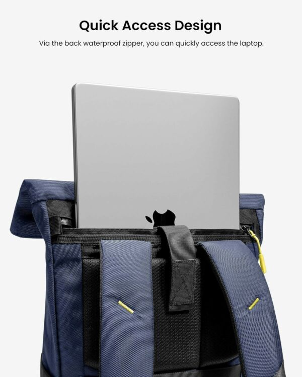 tomtoc navigator t61 rolltop backpack 15.6" dark blue (t61m1b1)