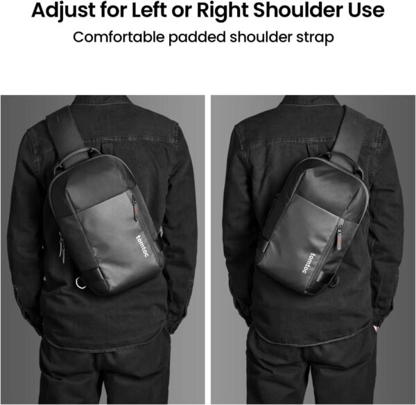 tomtoc navigator t24 sling bag 11" black