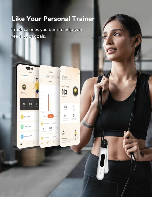 momax smart hop iot skipping rope (hl5sw)