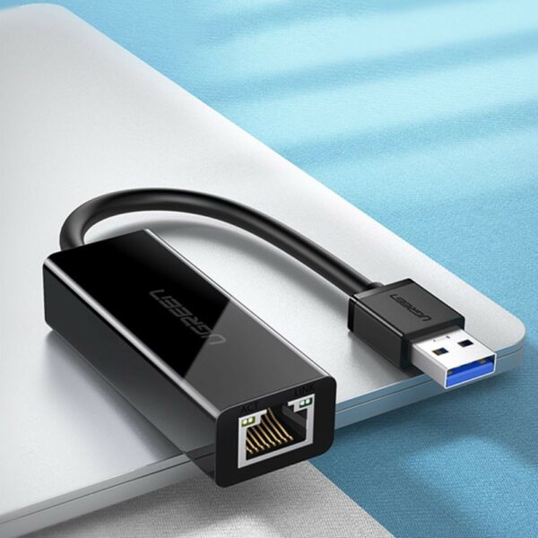 ugreen 20256 usb 3.0 gigabit ethernet adapter (black)