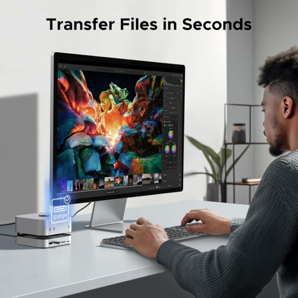 ugreen 65487 mac mini m4 dock & stand with nvme ssd enclosure