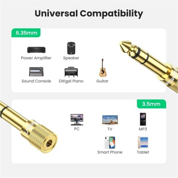 ugreen 20503 6.5mm male to 3.5mm female adapter