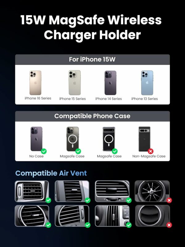 ugreen 35970 magnetic car wireless charger