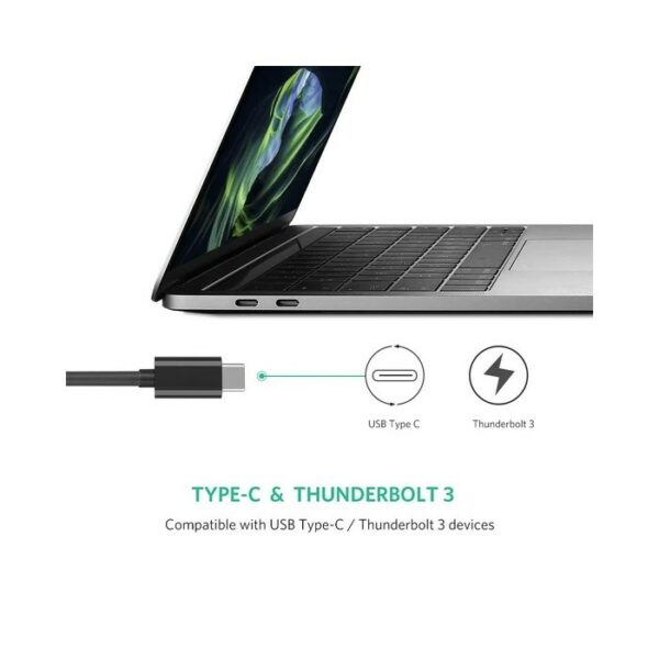 ugreen 30287 usb 2.0 type c 10/100mbps ethernet adapter 110mm (black)