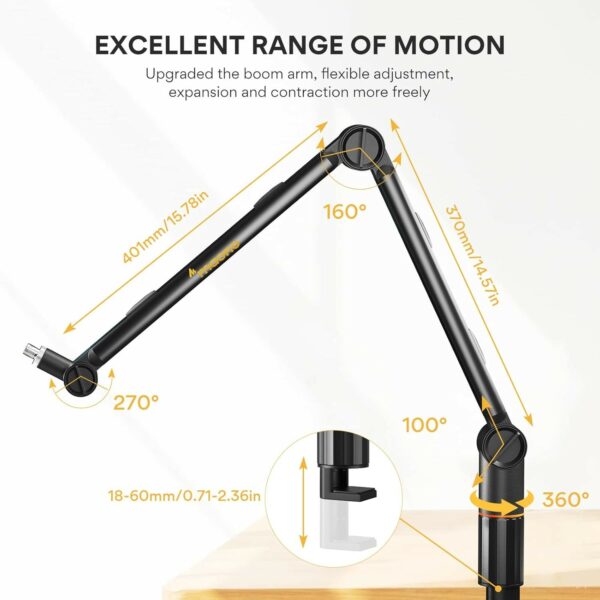 maono ba90 microphone boom arm