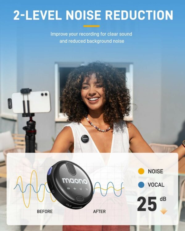 maono wm620 lavalier wireless microphone (type c)