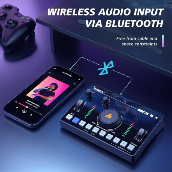 maonocaster amc2 neo streaming audio mixer & sound card