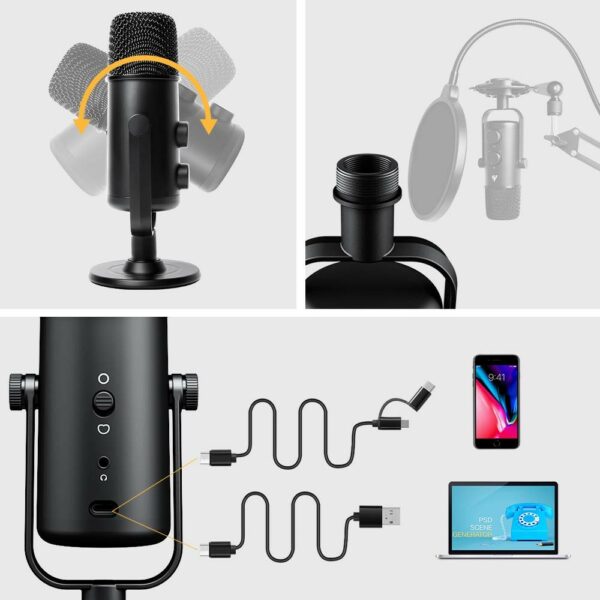 maono au 903 fairy usb condenser microphone
