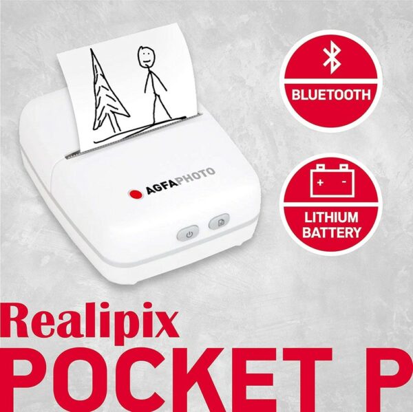 agfaphoto pocket p thermal label printer