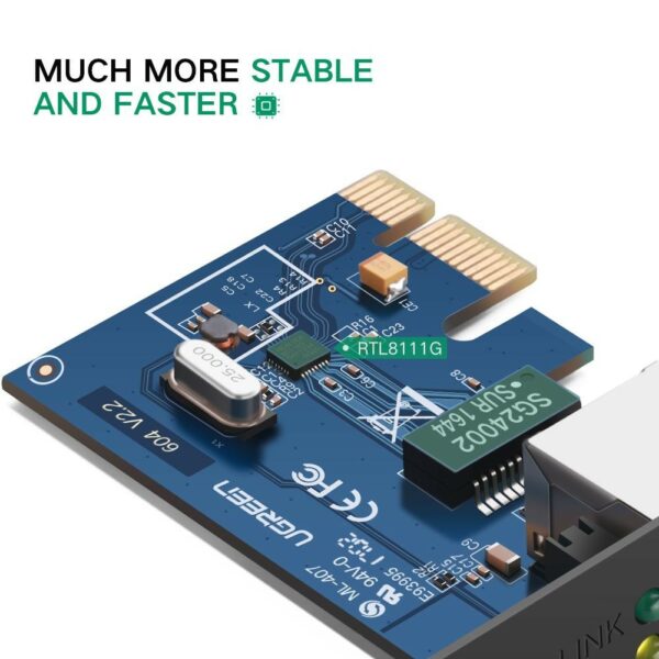 ugreen 30771 gigabit pci express network adapter