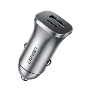 ugreen 30780 dual usb car charger (space gray)
