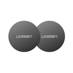 ugreen 30836 rounded metal plate for magnetic phone stand 2 pack (black)