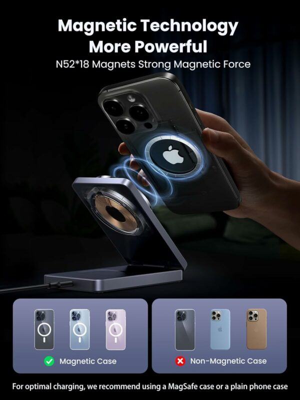 ugreen 45382 2 in 1 magnetic wireless charger (copy)