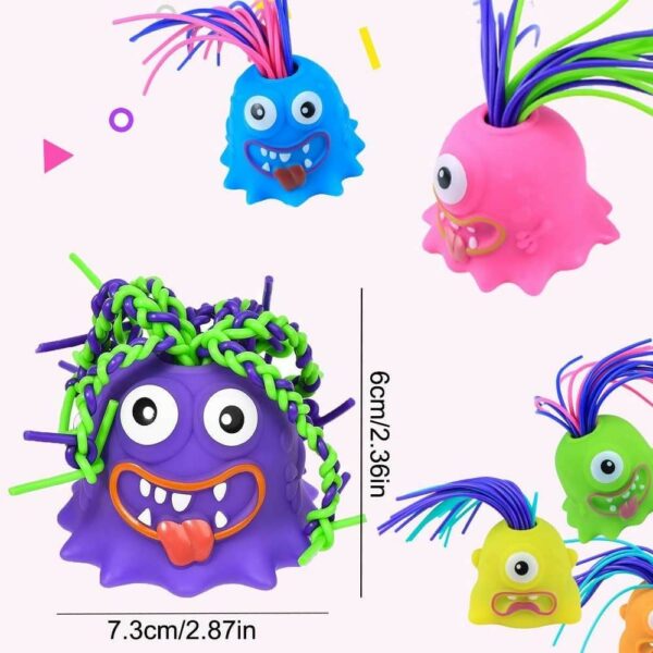 monsters pulling hair (random colors)