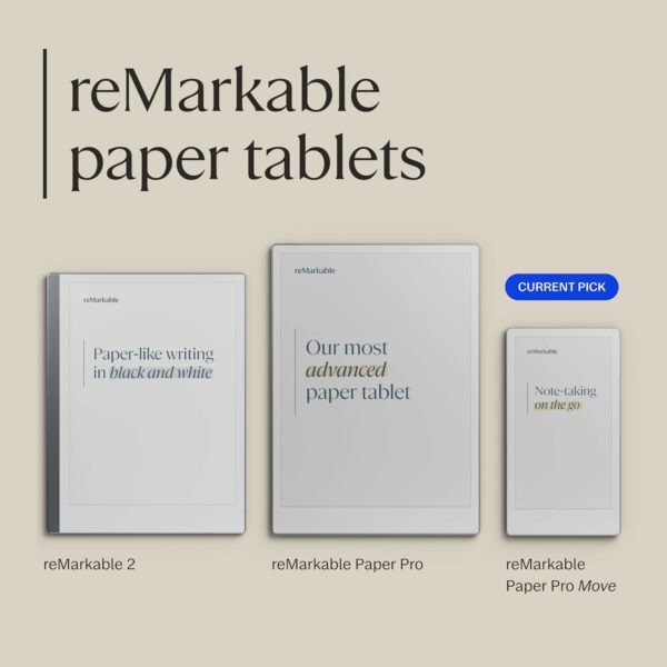 remarkable paper pro move 7.3" paper tablet with marker plus pen