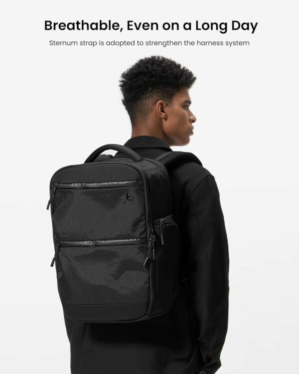 tomtoc techpack t73 x pac laptop backpack 15.6" black