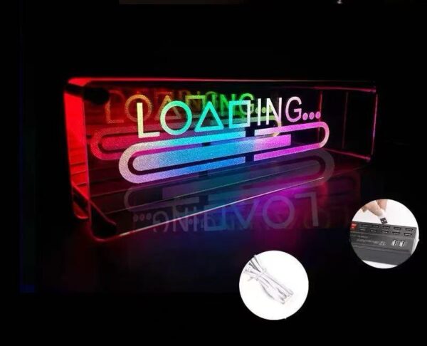 neon led desk light