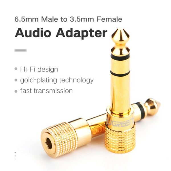 ugreen 20503 6.5mm male to 3.5mm female adapter