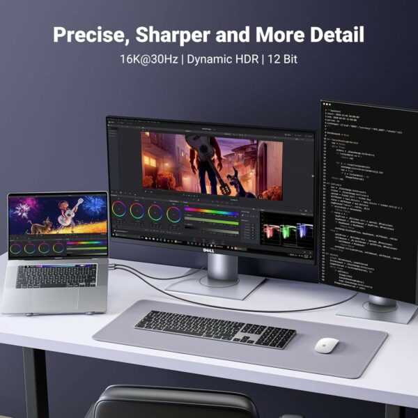 ugreen 25157 usb c to displayport 8k cable 1m