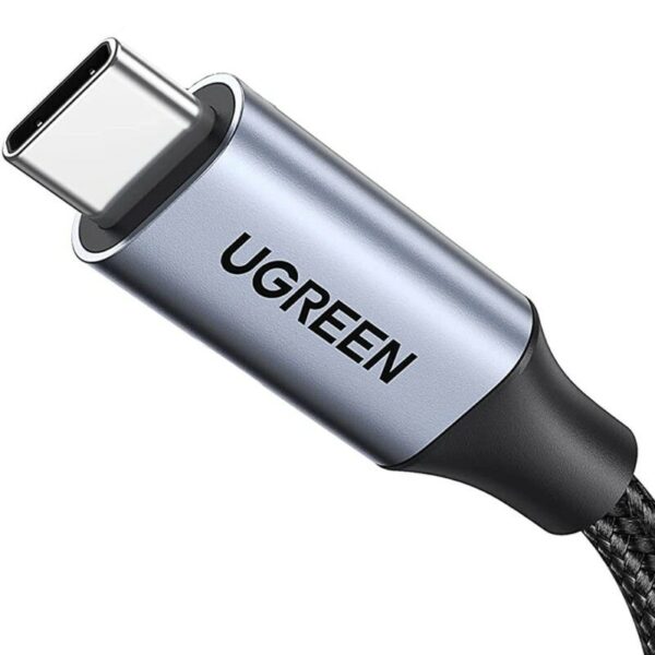 ugreen 30205 usb c male to usb c female gen2 alu case braided extension cable 1m (dark gray)