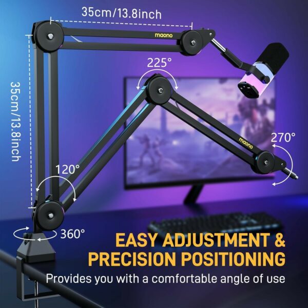 maono ba37 microphone suspension boom arm