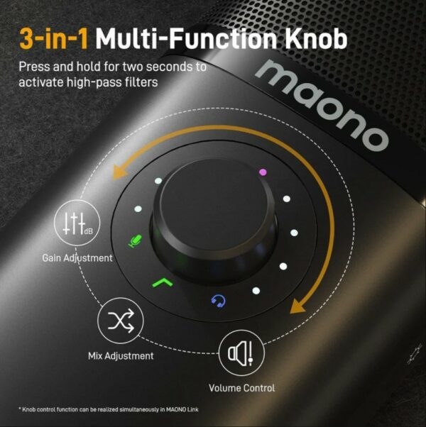 maono pm450s usb condenser microphone with ba37 boom arm