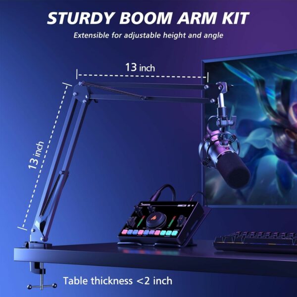 maono ba20 boom arm microphone