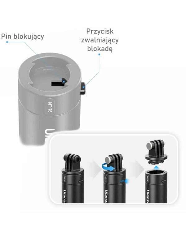 ulanzi mt 76 selfie stick for gopro