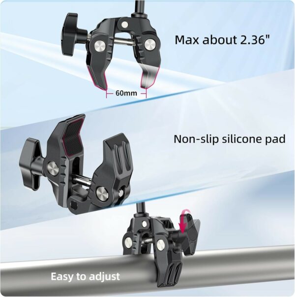 ulanzi co17 clamp with dual ballhead magic arm