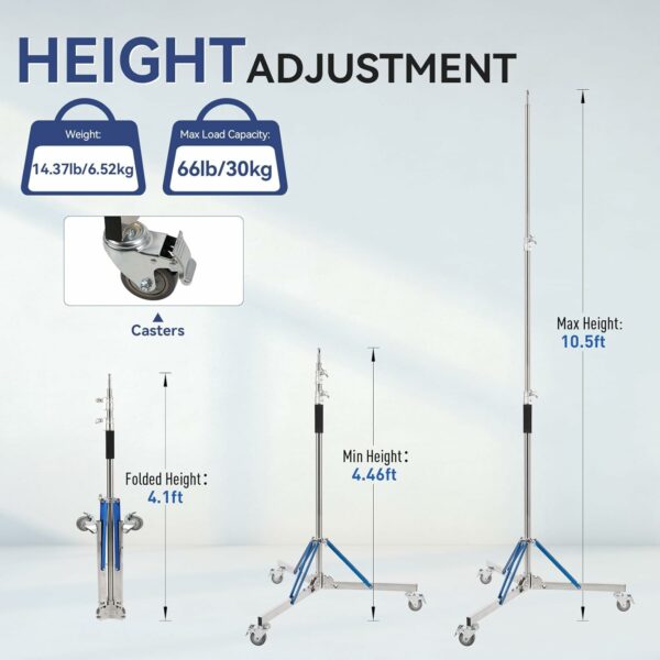 heavy duty light stand with caster