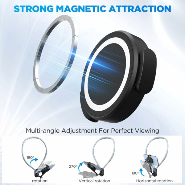 yaskyly magnetic neck phone mount