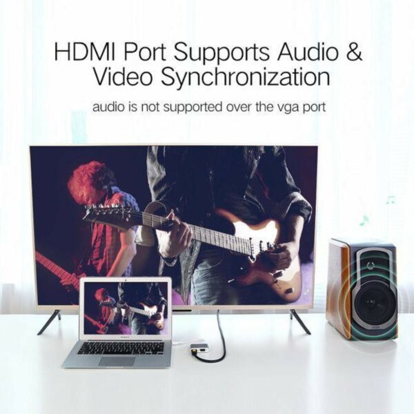 ugreen 20422 mini dp to hdmi + vga converter (black)