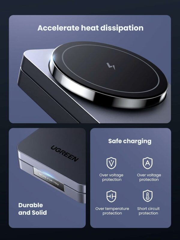 ugreen 45382 2 in 1 magnetic wireless charger (copy)
