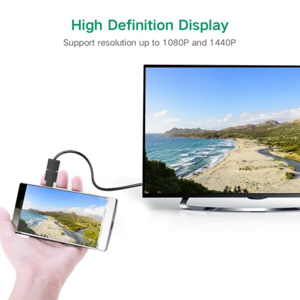 ugreen 20106 micro hdmi male to hdmi female adapter (black)