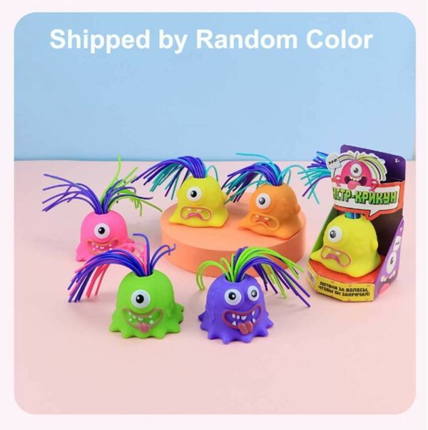 monsters pulling hair (random colors)