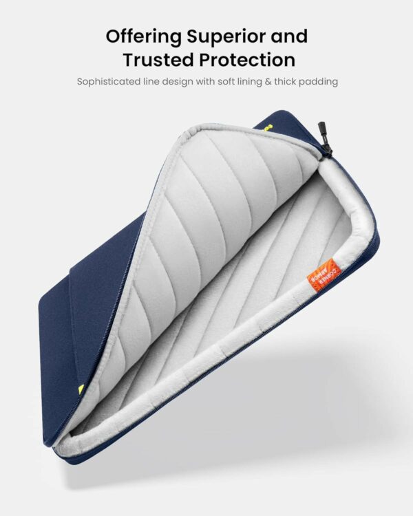 tomtoc defender a13 laptop sleeve kit 16" navy blue