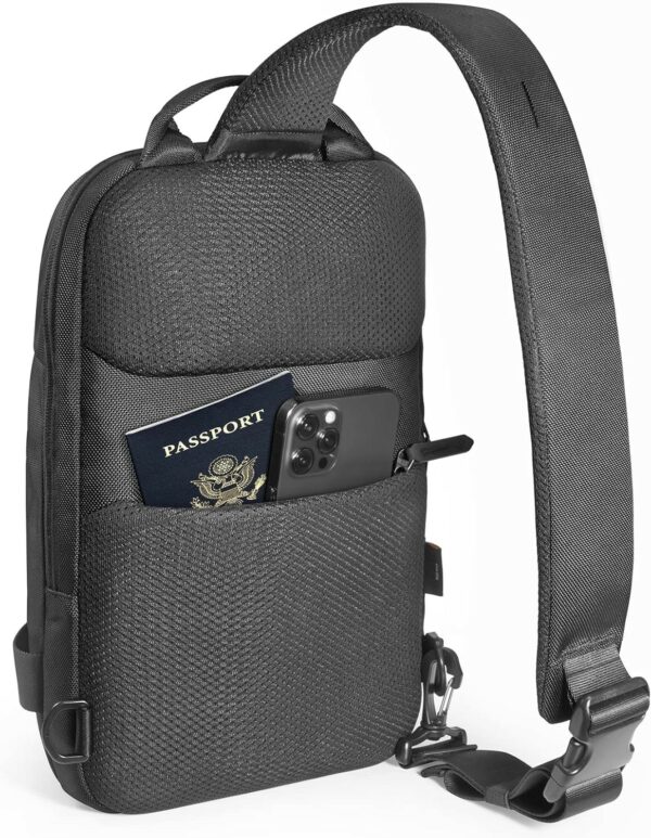 tomtoc navigator t24 sling bag 11" black