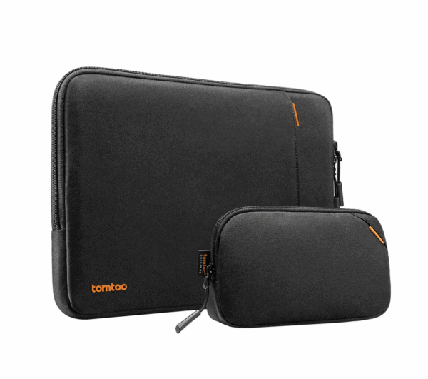 tomtoc defender a13 laptop sleeve kit 13" black (a13c2dv)