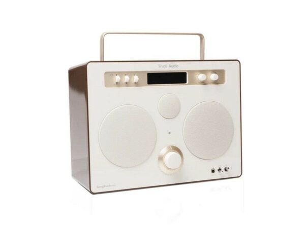 tivoli songbook max portable bluetooth speaker (cream/brown)