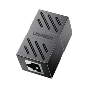 ugreen 20390 rj 45 network keystone jack in line coupler female to female 1pcs (black)
