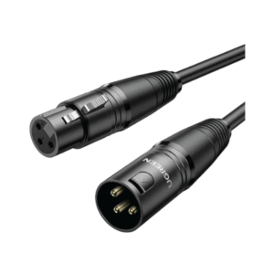 ugreen 20712 cannon male to female microphone extension audio cable 5m (black)
