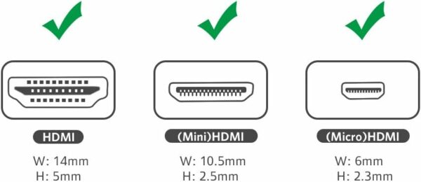 Ugreen - 20144 HDMI Female to Micro HDMI + Mini HDMI Male 4K Adapter